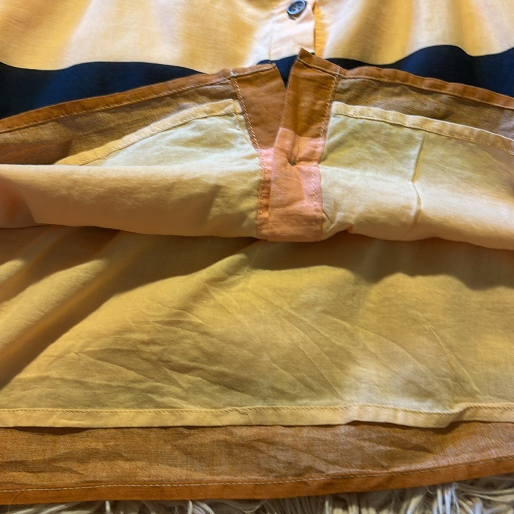 Striped Ruffle Strap Tank Top - Peach Multi - Picture 8 of 11